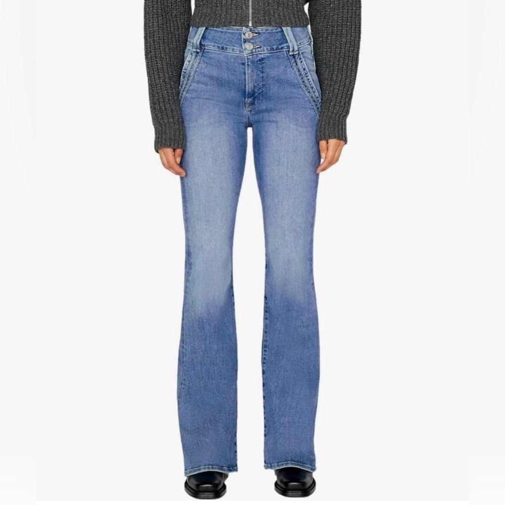 Frame Denim High Rise Women's Double Stitch Detail Flare Jeans-Merced-Size 29